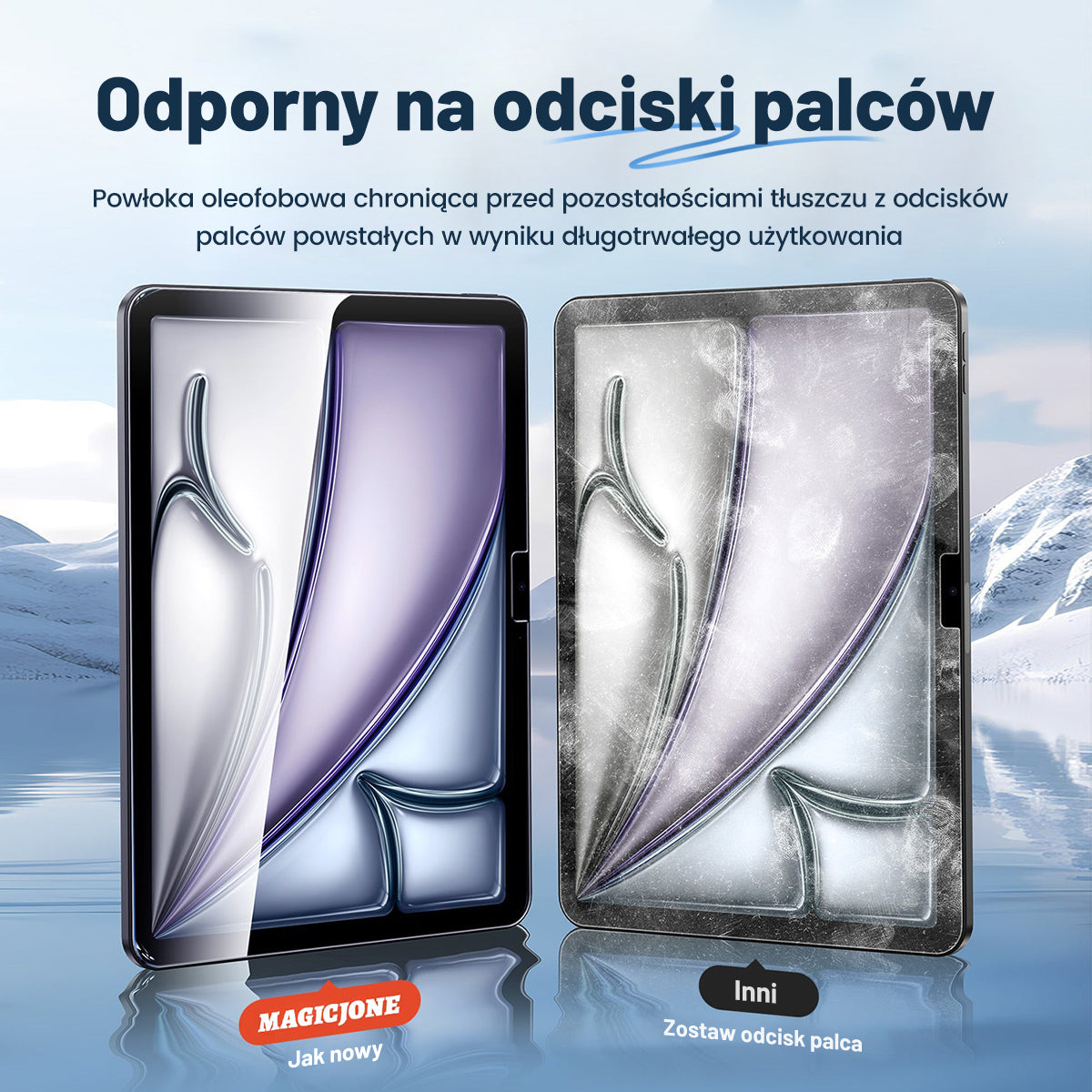 MAGIC JONE Osłona ekranu do iPada Folia ze szkła hartowanego Kompatybilna z etui i Apple Pencil