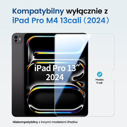 MAGIC JONE Osłona ekranu do iPada Folia ze szkła hartowanego Kompatybilna z etui i Apple Pencil