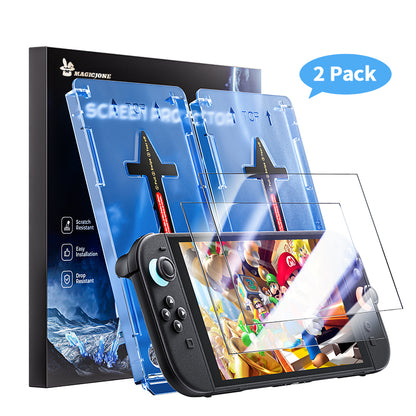 MAGIC JONE Nintendo Switch 2 Screen Protector - One-Touch Easy Application Ultimate Protection