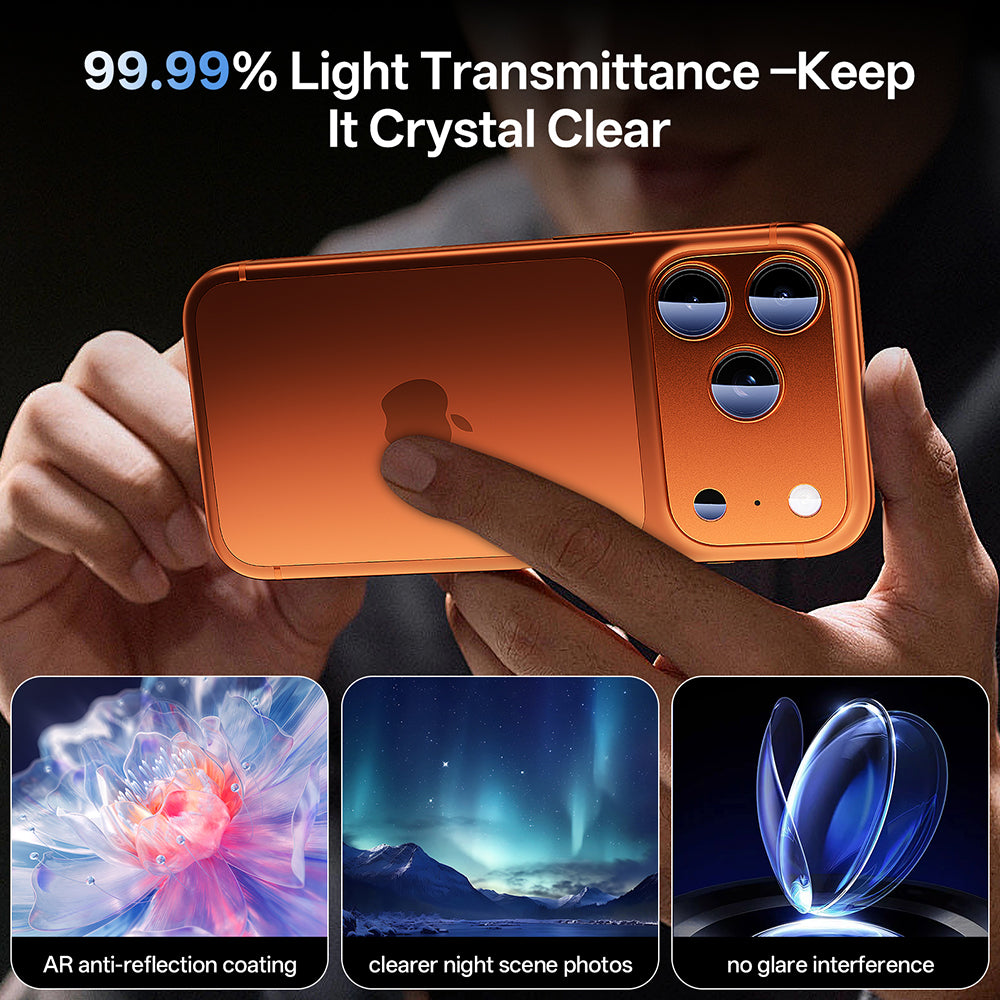 MAGIC JONE Lens Tempered Glass With Metal Frame （Integrated ）