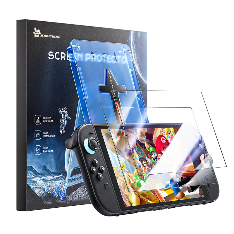 MAGIC JONE Nintendo Switch 2 Screen Protector - One-Touch Easy Application Ultimate Protection