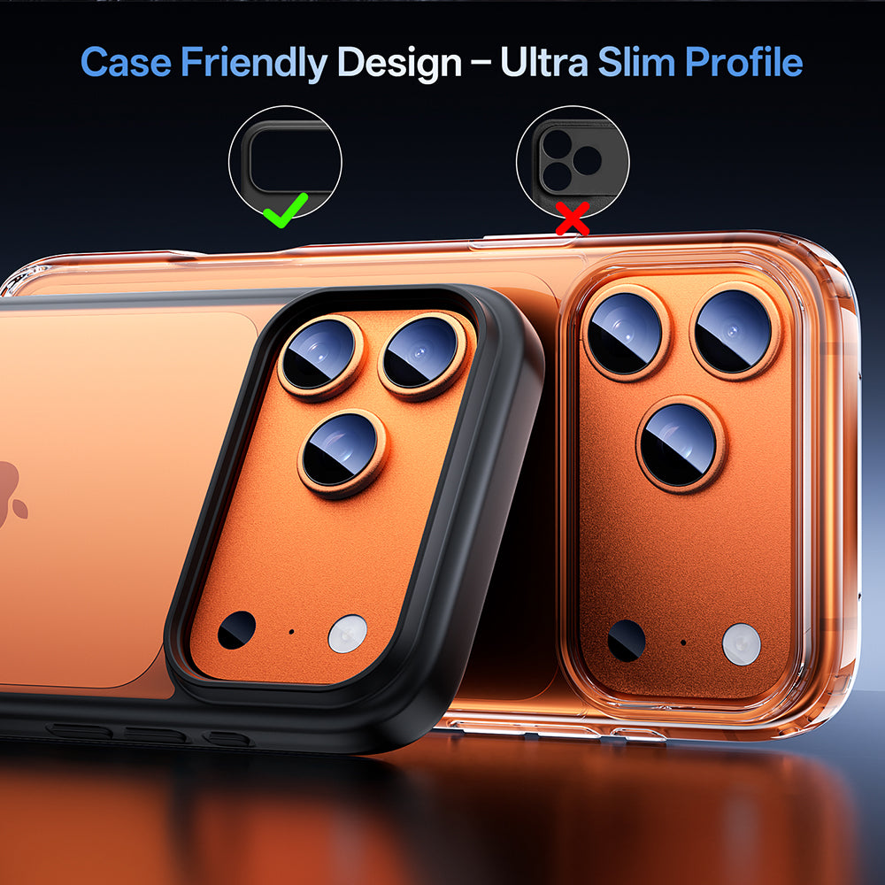 MAGIC JONE Lens Tempered Glass With Metal Frame （Integrated ）