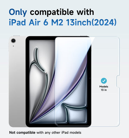 MAGIC JONE Screen Protector for iPad Tempered Glass Film Case Friendly & Apple Pencil Compatible